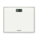 Salter Glass Electronic Digital Bathroom Scale Easy Read Toughened Glass White