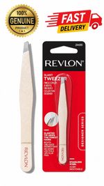 Professional Revlon Tweezers Slant tips Tweezer  Precision Eyebrow Hair Removal