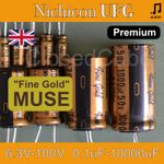 Nichicon UFG Premium [6.3V-100V] "Fine Gold" MUSE High Grade Audio Capacitors