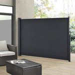Retractable Side Awning 4M or 8M Width Garden Privacy Screen Outdoor Sun Shelter