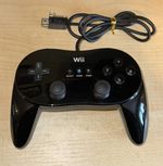 Official Nintendo Wii Pro Classic Controller Black - Tested And Working