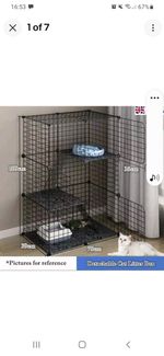 Cat Play Pen for Cats Bunny Playpen for Home and Outdoor