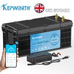 24V 100AH LiFePO4 Lithium Battery Bluetooth 100A BMS Solar RV Off-grid+Charger