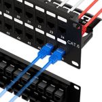 iwillink 48 Port RJ45 10GB Through Coupler Cat6 Patch Panel UTP rack/wall mount
