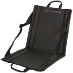 HIGHLANDER COMPACT DELUXE FOLDING SEAT outdoor camping chair festival Black