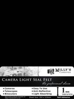 1mm Light Seal Felt - 210 x 150mm Self-Adhesive for ALL Film Camera Formats
