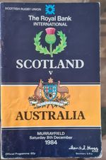 1984 Scotland v Australia