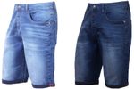 Mens Denim Shorts Stretch Slim Cotton Half Jeans Short Fit Summer Casual Pants.