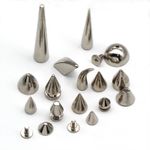 20 50pcs Silver Spots Cone Screw Metal Studs Leather craft Rivet Bullet Spikes