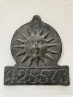 Vintage Sun Alliance Lead Fire Insurance Marker Sign Heavy Metal No 425573