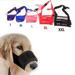 Dog Safety Muzzle Muzzel Adjustable Biting Barking Chewing Small Medium Large A