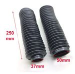 Pair Motorcycle Fork Gaiters Boots 37mm x 50mm x 250mm Honda Kawasaki Suzuki UK