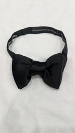 Tom Ford Black Silk Adjustable Bow Tie Made In Italy 100% Silk Men's Excellent