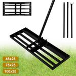 Lawn Leveling Rake 18/30/40” x 10”, Steel Lawn Leveller Tool with 79 Long Handle