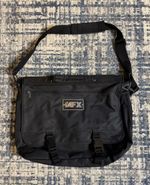 Vintage NOS 90s FX TV Channel Black Messenger Bag Briefcase Fox Studios Disney