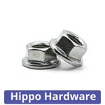 M3 M4 M5 M6 M8 M10 M12 Flanged Hex Nuts Serrated A2 Stainless Steel Din 6923