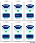 6 X Cuticura Mildly Medicated Talc Talcum Powder 250g - Skin Soothing Allantoin 
