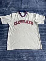 Vintage Cleveland Indians Baseball Jersey 1980s by Sand-Knit Size Large MLB USA
