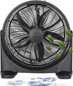 20 Inch Industrial Box Fan – 3 Speed Portable Floor Fan 180° Tilt 90W Powerful