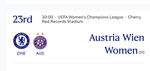 23/9/2006 PRE-ORDER PROGRAMME MAGAZINE CHELSEA WOMEN v AUSTRIA WIEN WOMEN
