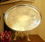 Silver plated tray Cavalier England Vintage