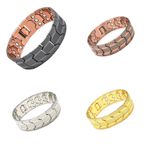 Black 3X Ultra Strength Magnetic 99.9% Pure Copper Bracelet Therapy Gift For Men