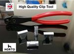 Wire Mesh Clip tool + 250 Mesh Clips - For Gabions, Cage making, Fencing