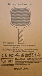 Electronic Fly/Mosquito Swatter. Quality, Powerful 3000volt Charge.