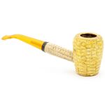 NEW Missouri Meerschaum - Rob Roy Legend Bent/Curved Corn Cob Pipe