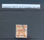 Stamps Palestine SG41 5p Bistre Fine Used