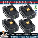 18V BL1850 18 Volt 8.0Ah LXT Li-Ion Cordless Battery BL1860 BL1830 UK For Makita