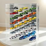 Display Case for Hot Wheels Cars, Compatible with 1:64 Scale Diecast Cars, Wall