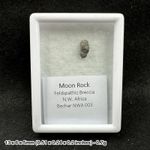 Genuine lunar nwa 8687 (2014) troctolite meteorite - space moon rock - certified