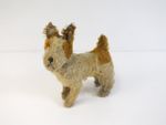 Vintage Straw Stuffed Plush Toy Dog With Turning Head Mechanism