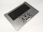 MacBook Pro 16" A2485 Palmrest UK Keyboard Top Cover Battery Grey 2021 EMC3651