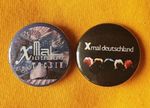X Mal Deutschland (4AD) two 25mm button badges inc 'Tocsin' design. Free UK P&P!
