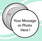 CUSTOM MADE PERSONALISED METAL BADGES, VARIOUS SIZES AVAILABLE