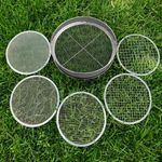 5Pcs Stainless Steel Soil Sieve Set – Garden Compost Sifter with 5 Mesh Inserts