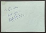 BOB BAKER ( Dr Who ) Genuine Handsigned Signature on Album Page.