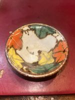 Japanese Rice Wine Sake Cup Deep Glaze Vintage 7.5x3cm