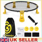 Set 2 Nets LED Light Strip Roundnet Game Beach Backyard Outdoor Spikeball Kit