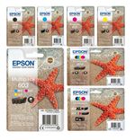 Genuine Epson 603, Starfish Ink Cartridges, XP-2100, XP-2105 XP-3100 XP-3105 LOT