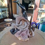 Vintage Wizard Figurine Clarecraft? Stoneware Handmade Pottery Ceramic Figurine