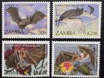 Zambia 1989 SG 571 - 574 Bats Set of 4 MNH