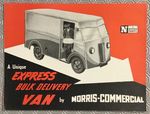 MORRIS Express Bulk Delivery Van Australian Sales Brochure Undated