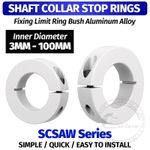 Φ3-100mm Shaft Collar Stop Rings Fixing Limit Ring Bush Aluminium Alloy