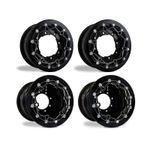 Raptor 700 660 Front Rear Wheels Beadlock 10x5 9x8 Crusher Alba Racing BB41