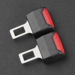 Car Seat Belt Adjuster Clips 2PCS Red Comfort Strap for Seatbelt Positioning