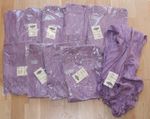Wholesale Joblot 10x Women's Mauve Purple Shawls Large Scarves Fringed Crinkled