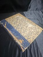 Colombia Stamp Collection Mostly Revenues in Large Pieces in HUGE Old Scrapbook